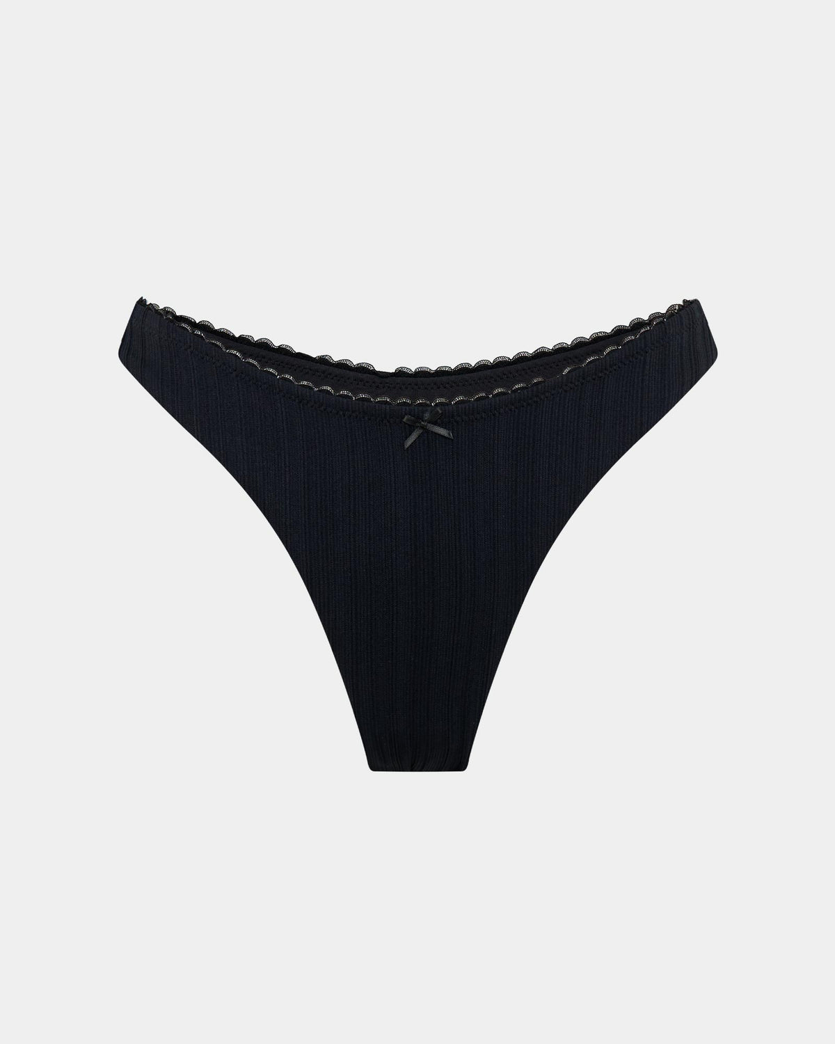 Bree Bow Bikini Set BLACK