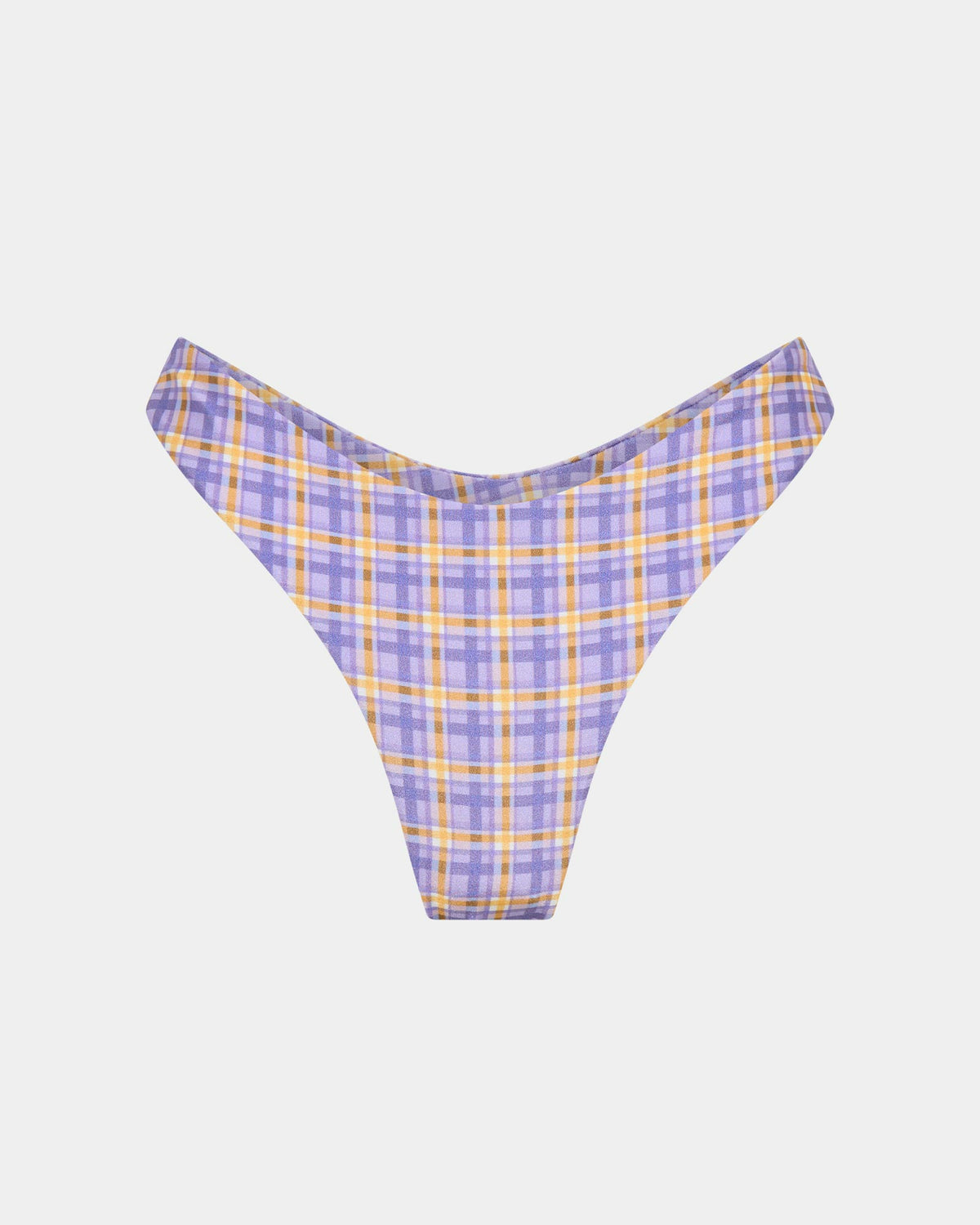 India Blurred Check Underwire Bikini Top Bikini Set GRAPE