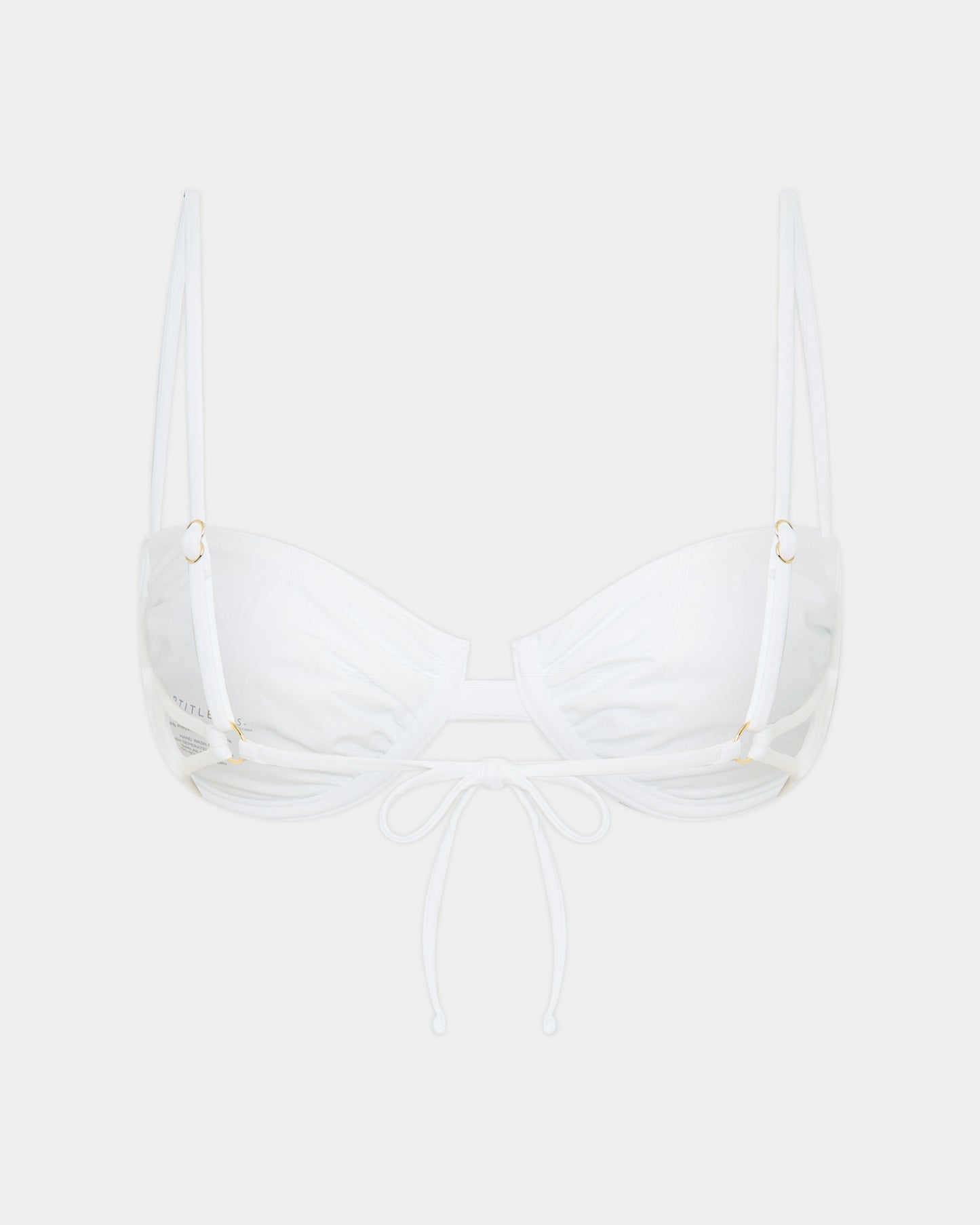 Strappy Underwire Tie Back Bikini Top