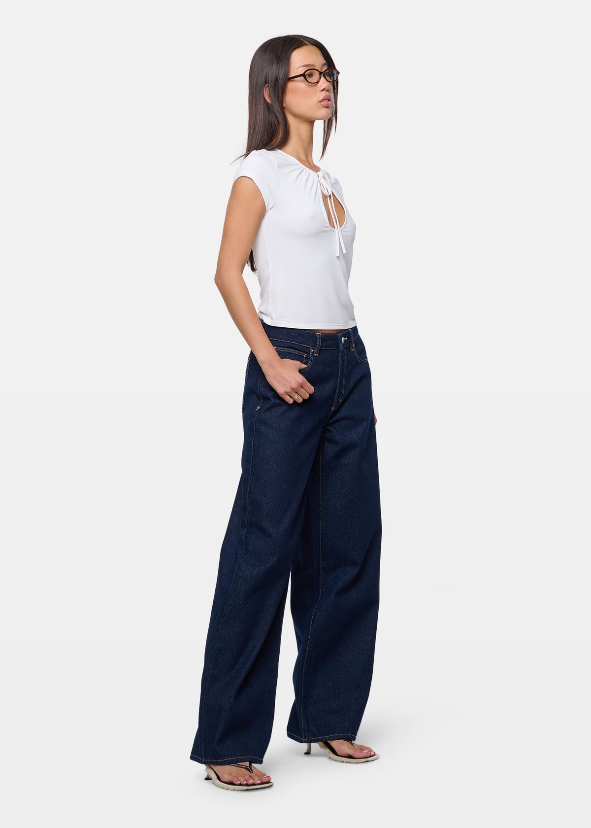 95 Mid Baggy Denim Jeans RINSE DENIM