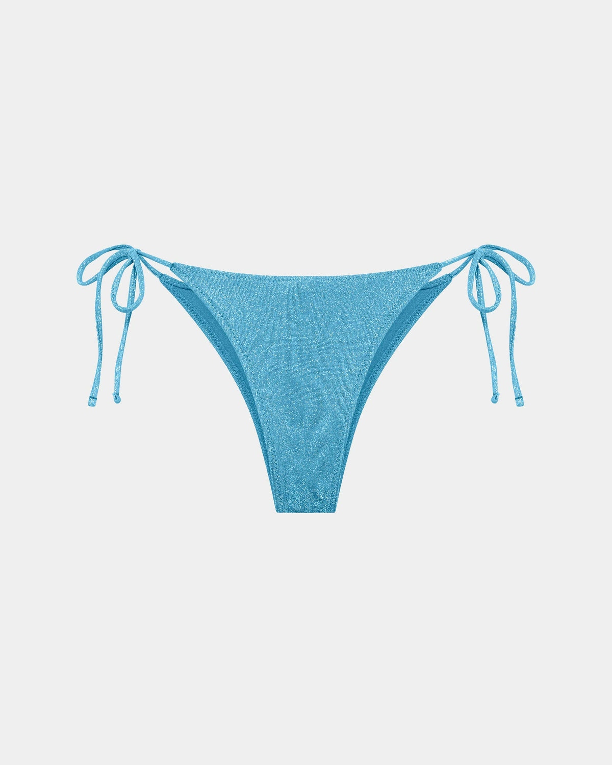 Lurex Tie Side Bikini Bottom BLUE