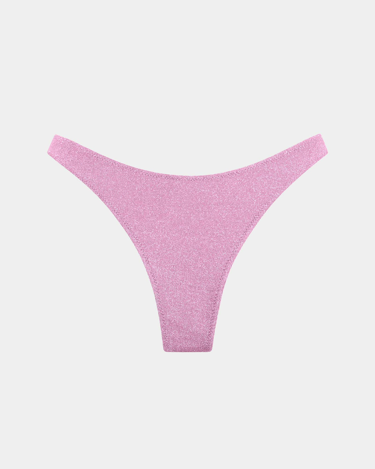 Lurex Cheeky Bikini Bottom PINK