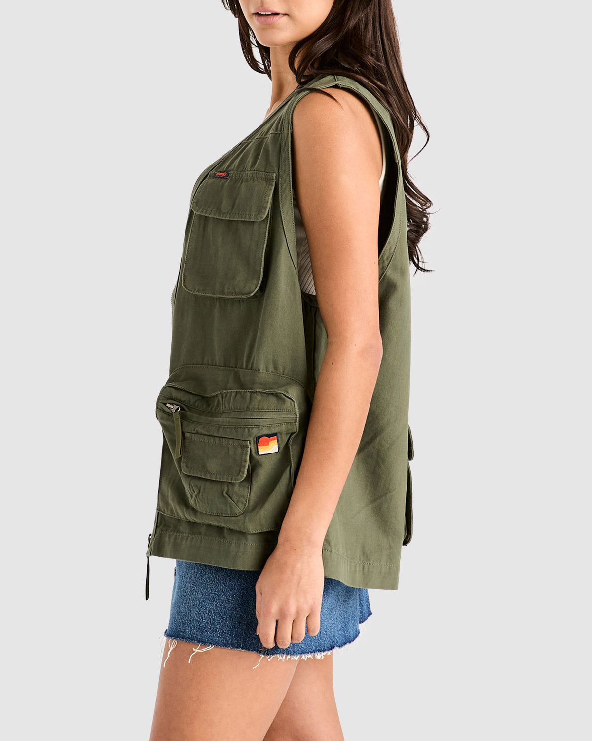 Wrangler x Better Beer Come Prepared Vest EUCALYPTUS