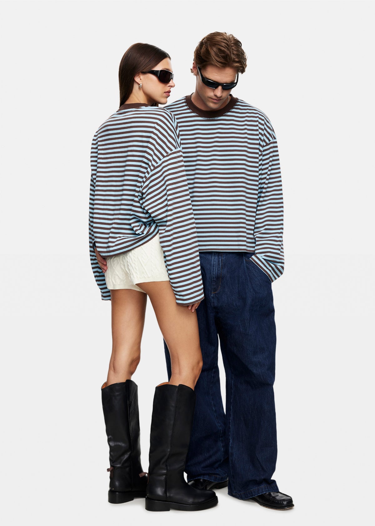 Bloom Long Sleeve Stripe Top CHOC SEA STRIPE